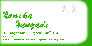 monika hunyadi business card